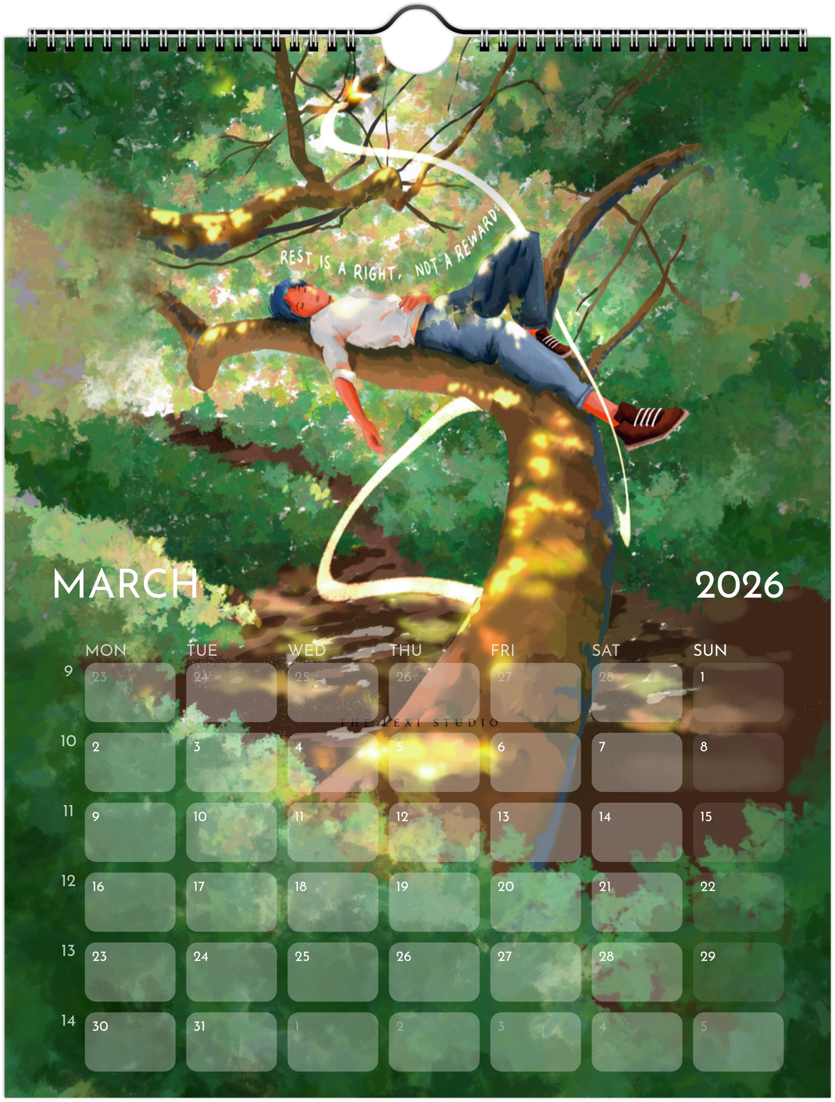 2026 Digital Art Calendar (Downloadable)