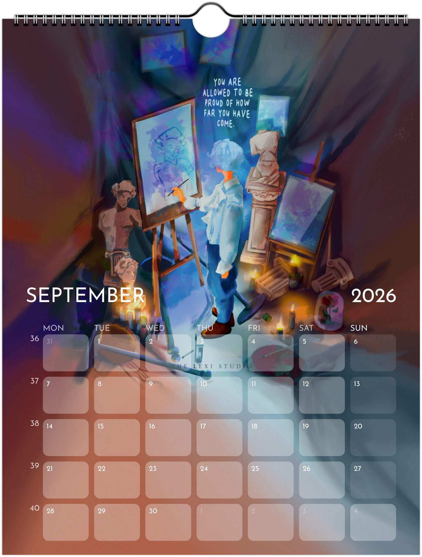 2026 Digital Art Calendar (Downloadable)