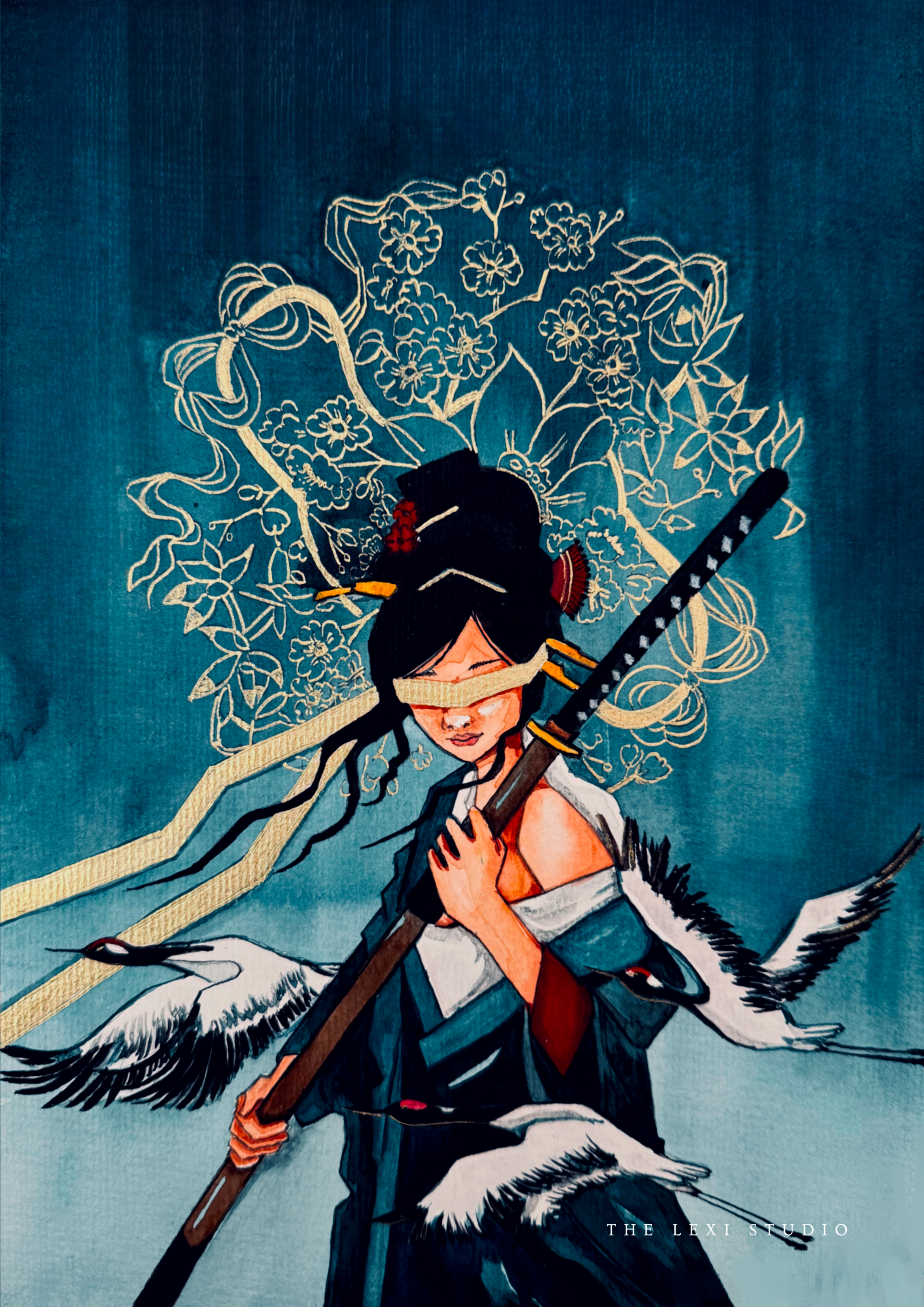 Warrior | Watercolour Wall Art
