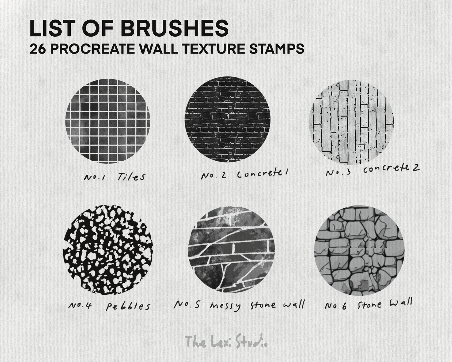 Wall Texture Brush [26 Stamps]