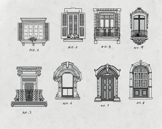Digital Window Brush Stamps [21 stamps]