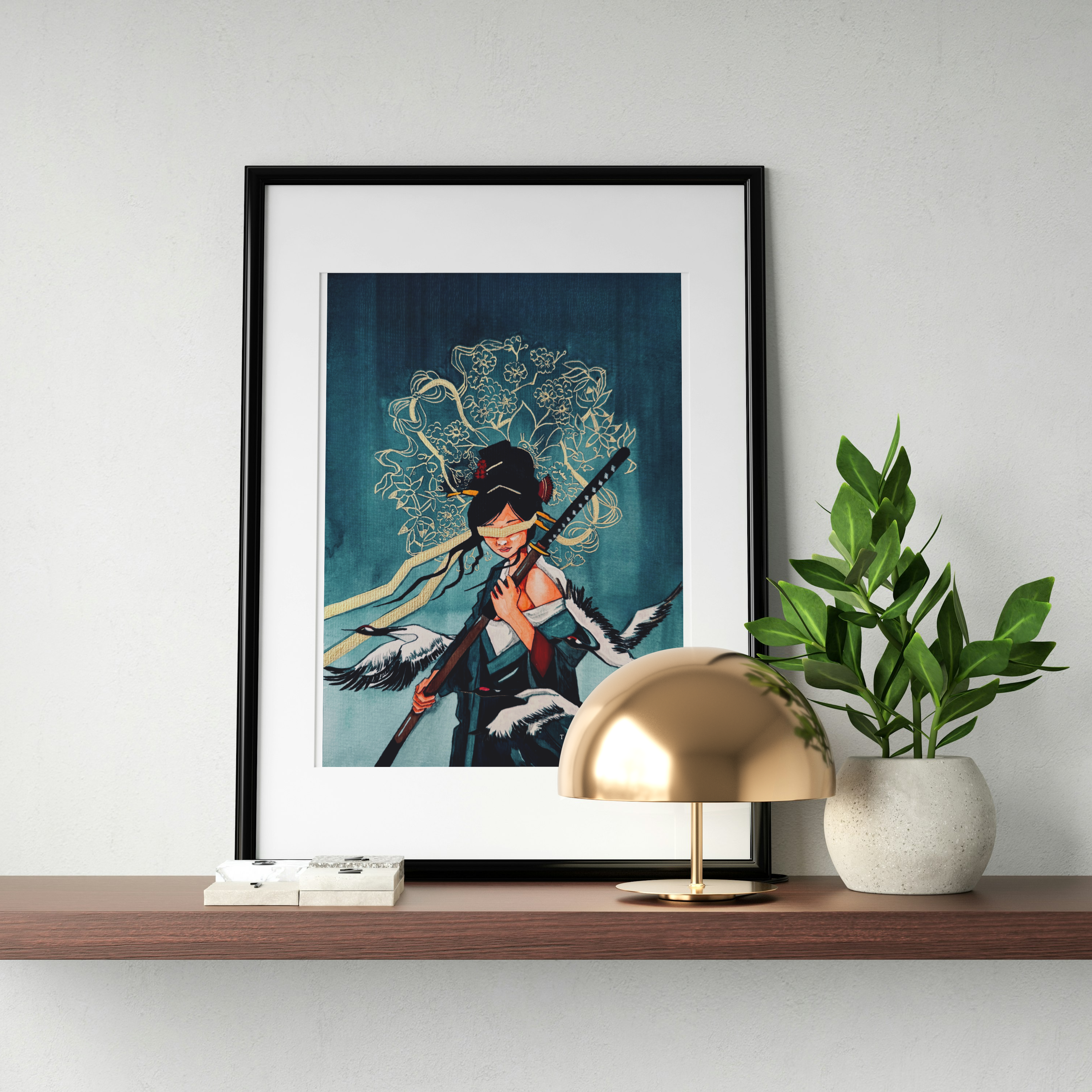 Warrior | Watercolour Wall Art