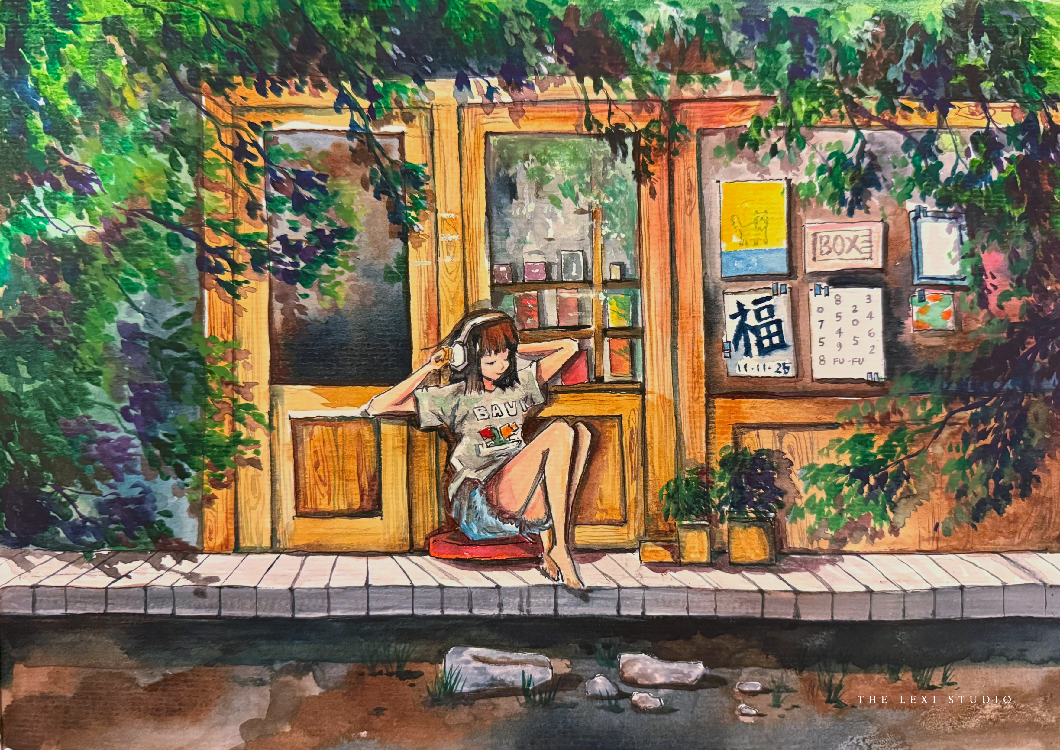 Slow Down | Watercolour Wall Art