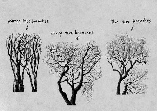 Tree Branches Brush Stamps [10 stamps]