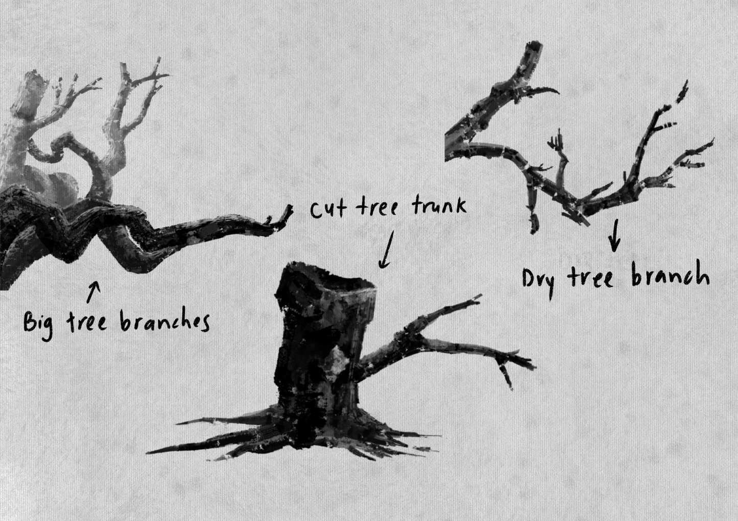 Tree Branches Brush Stamps [10 stamps]