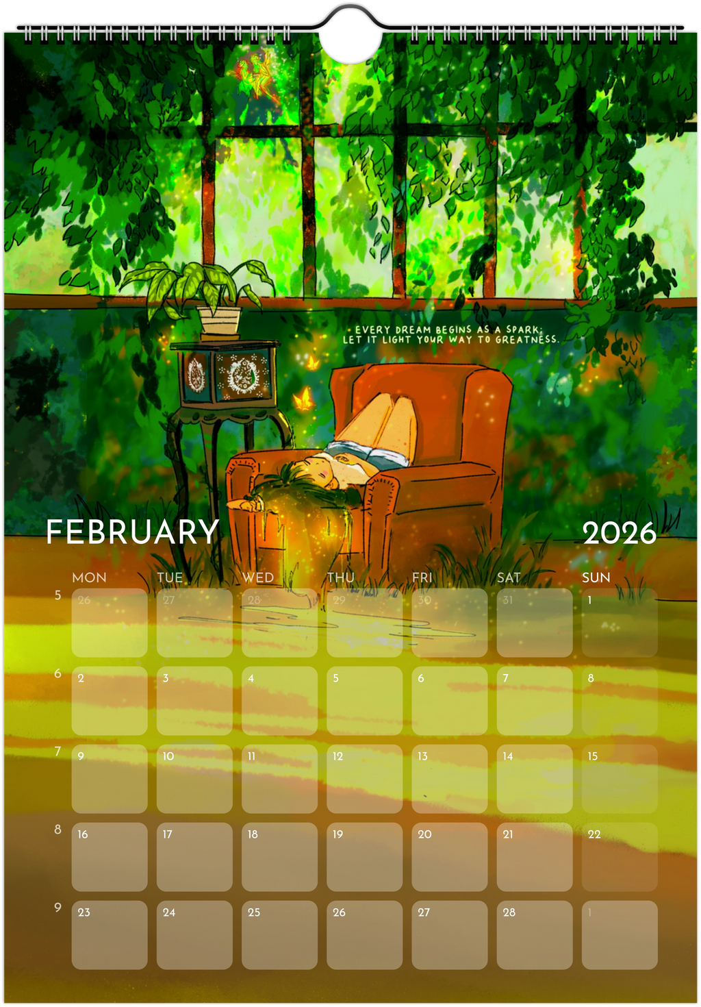 2026 Digital Art Calendar (Downloadable)