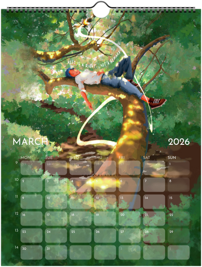2026 Digital Art Calendar (Downloadable)