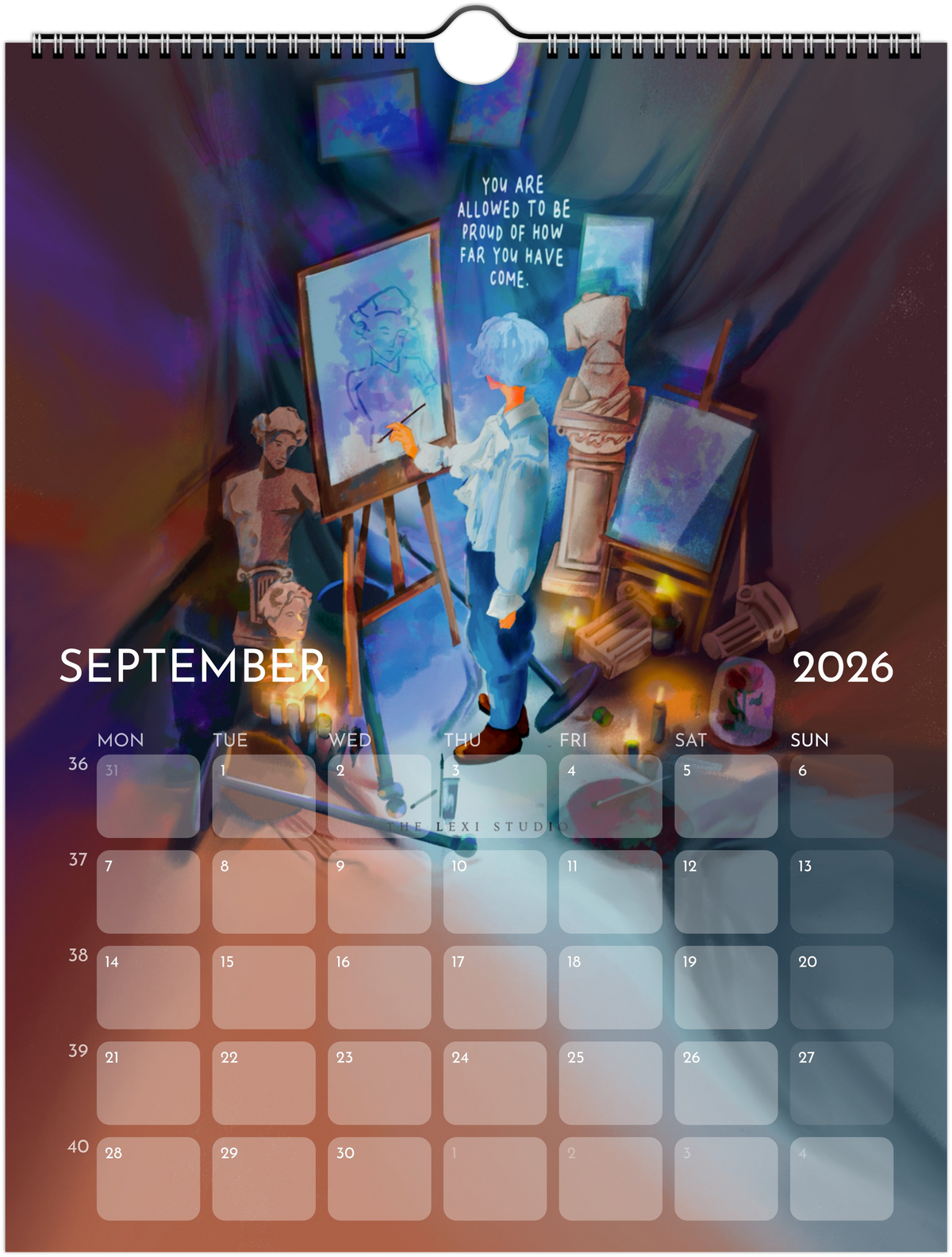 2026 Digital Art Calendar (Downloadable)